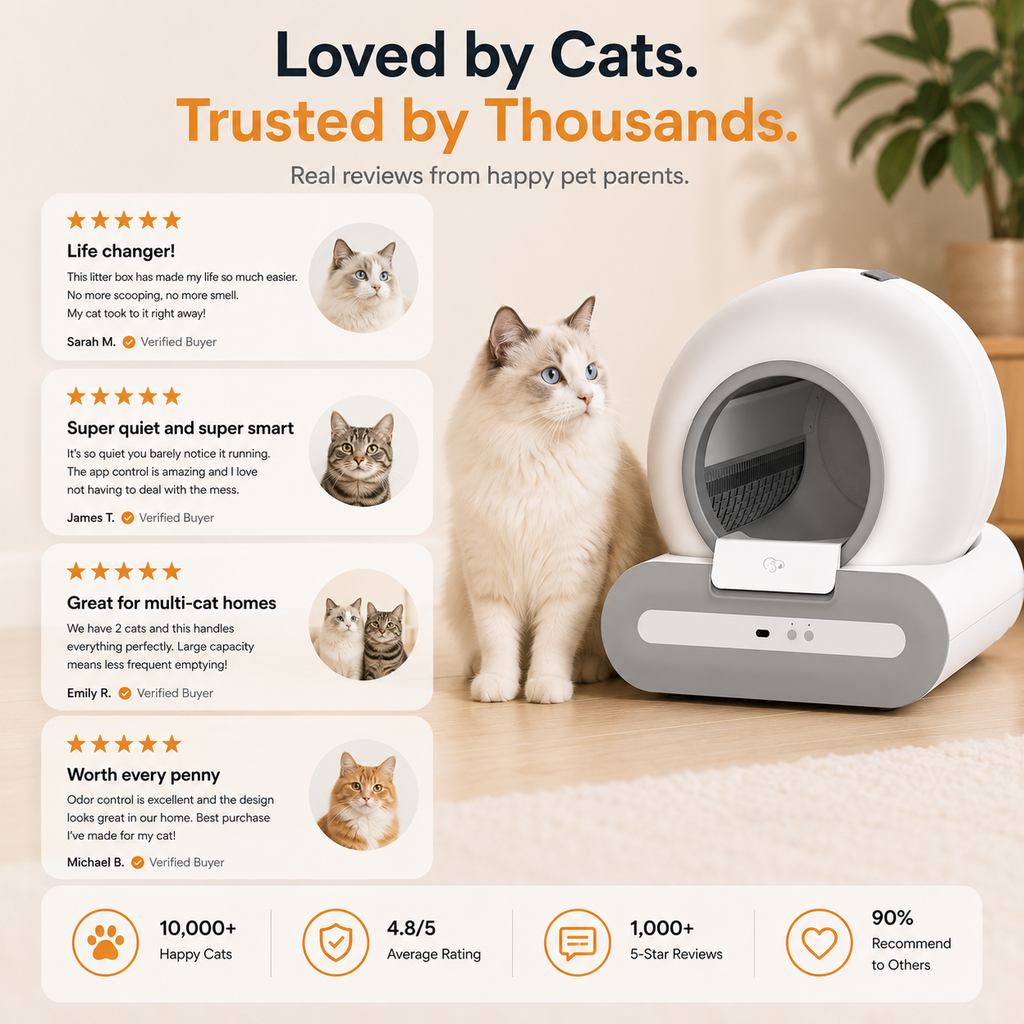 Automatic Self-Cleaning & Deodorising Cat Litter Box