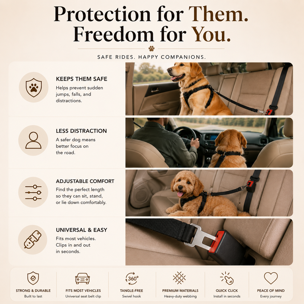 Pet Safety Seat Belt