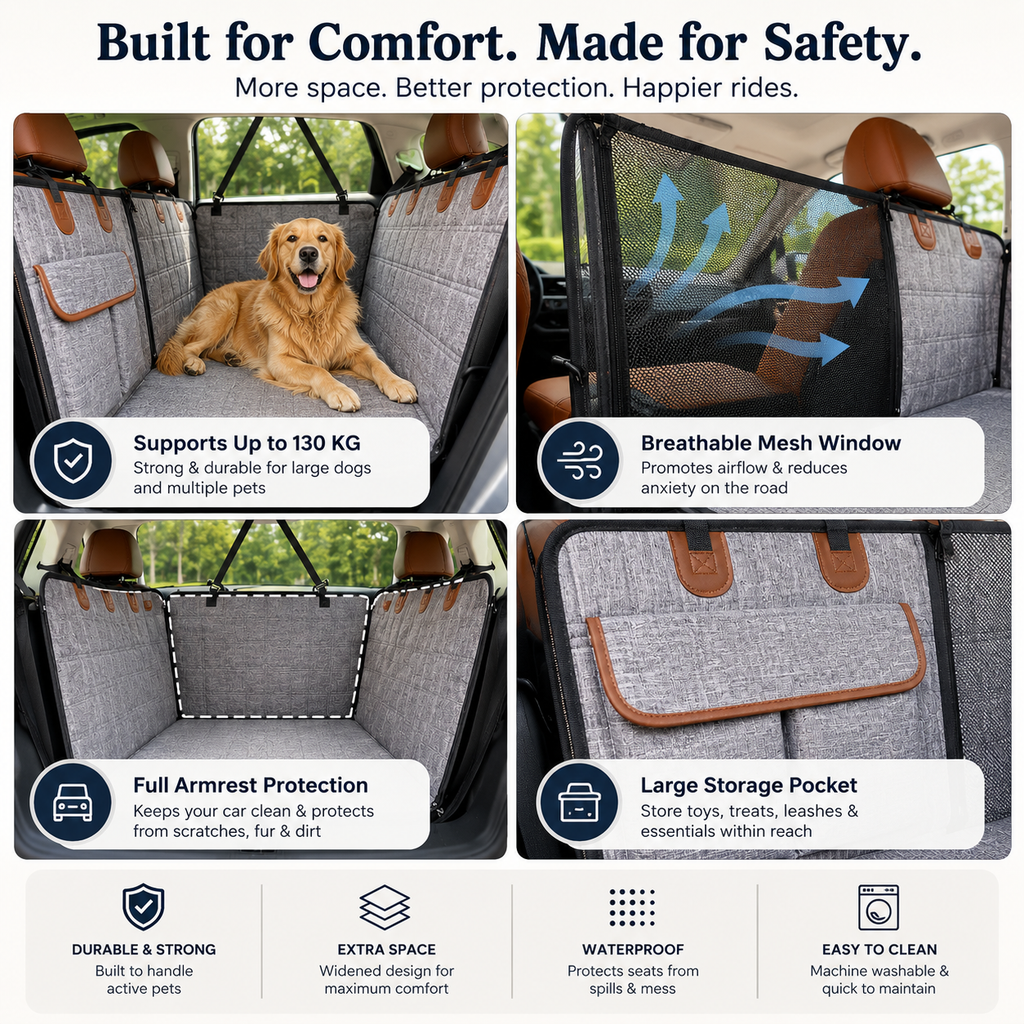 Back Seat Dog Car Bed