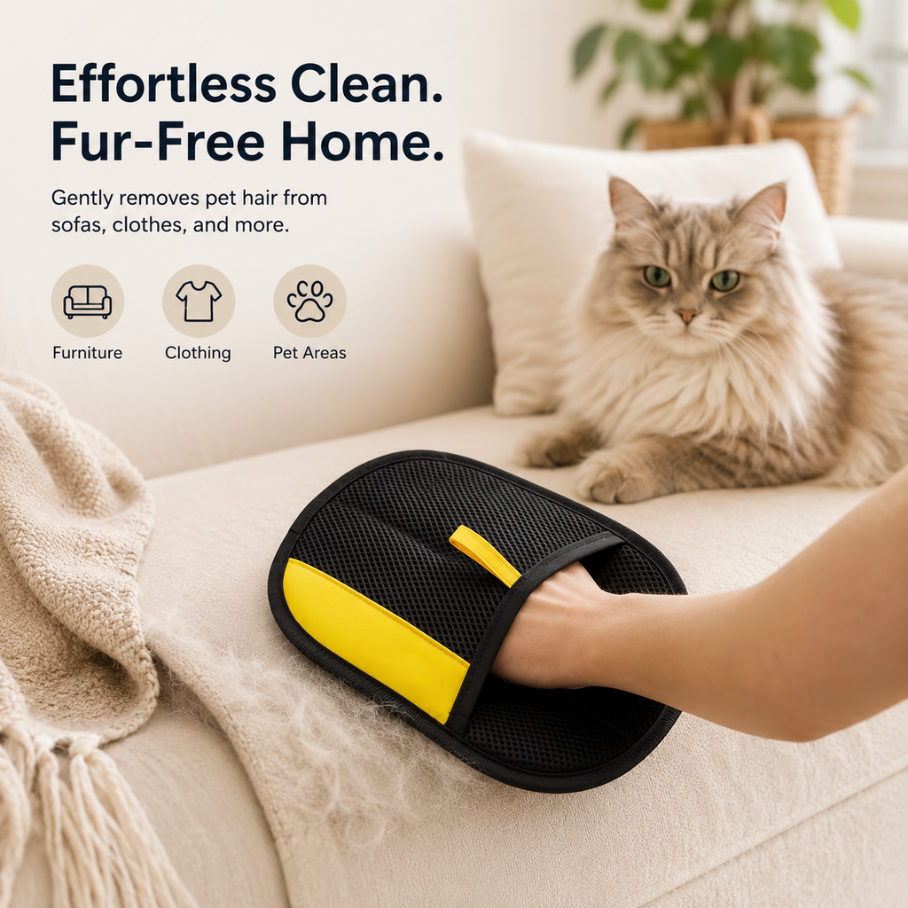 Electrostatic Pet Hair Remover Glove