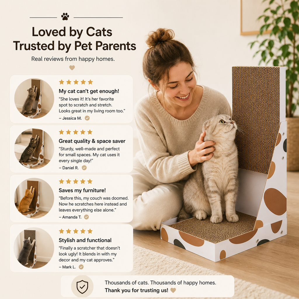 Wall-Mounted Cat Scratcher