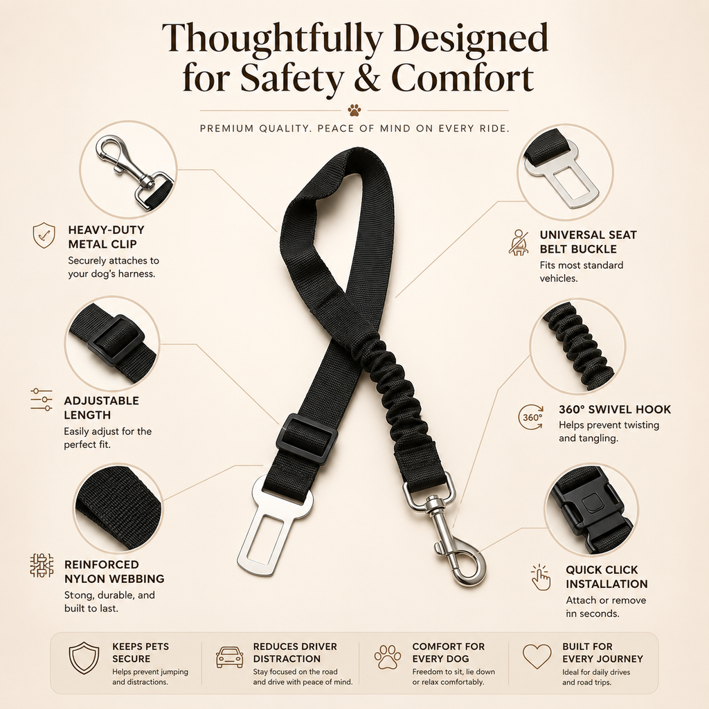 Pet Safety Seat Belt