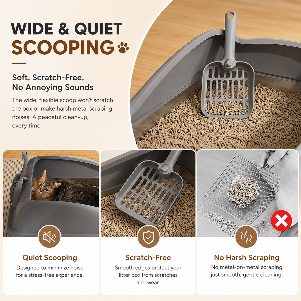 Large Stainless Steel Cat Litter Box