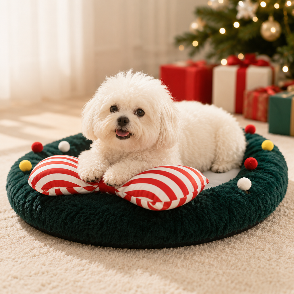 Christmas Plush Pet Mat