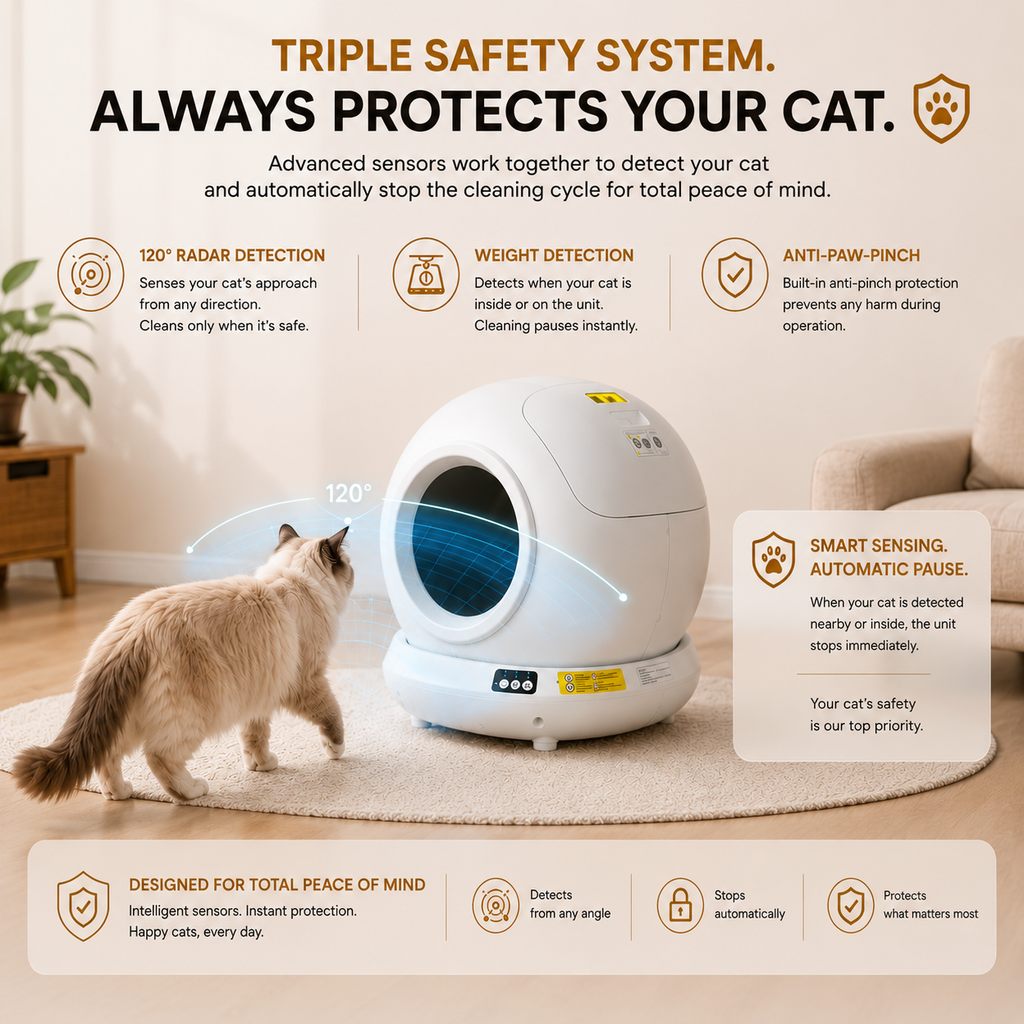 Smart Self-Cleaning Cat Litter Box