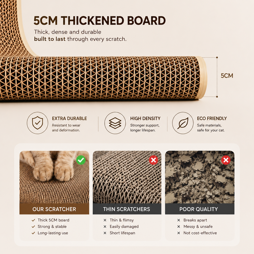 L-Shaped Vertical Cat Scratcher