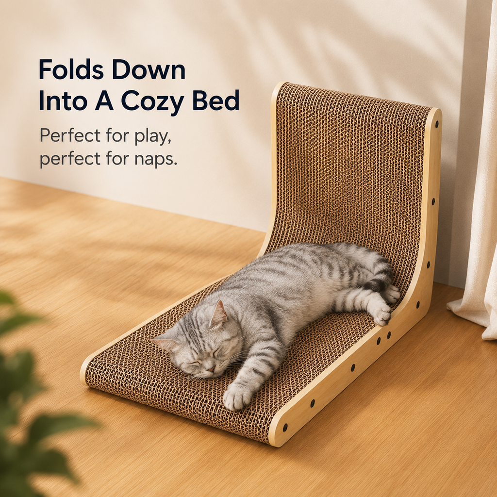 L-Shaped Vertical Cat Scratcher