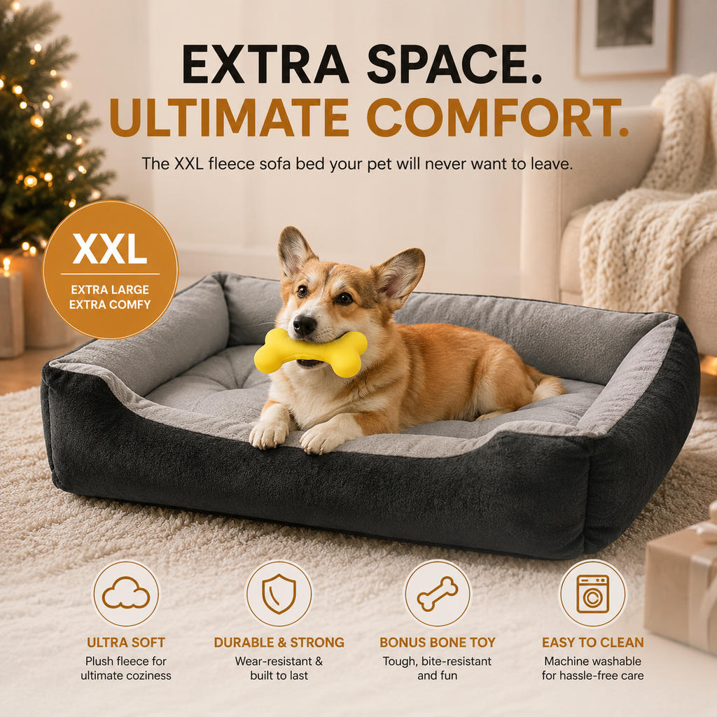 XXL Plush Fleece Sofa Pet Bed