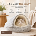 Semi-Enclosed Cat Bed