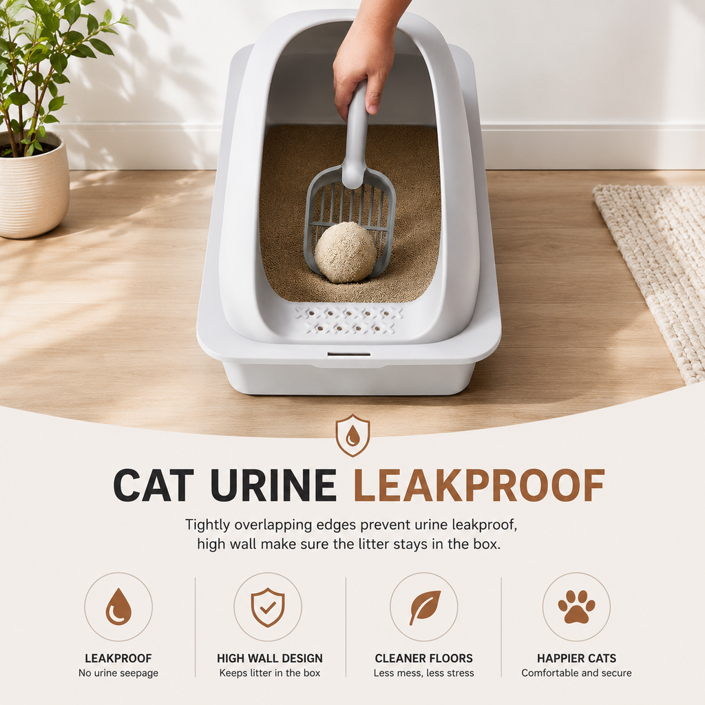 Stainless Steel Cat Litter Box Set