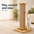 Natural Hand-Woven Sisal Cat Scratcher & Climbing Frame