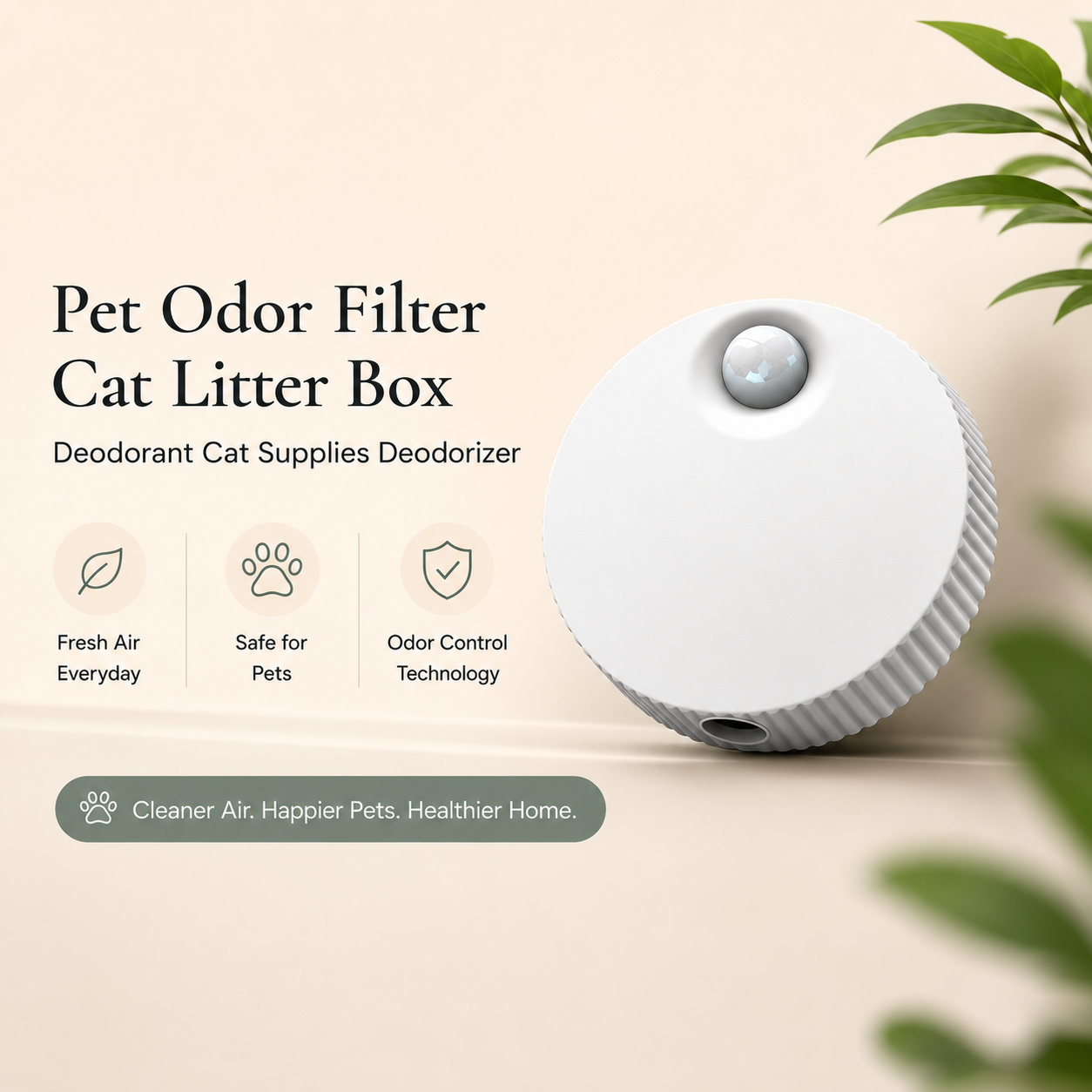 Pet Odor Filter Cat Litter Box Deodorant Cat Supplies Deodorizer