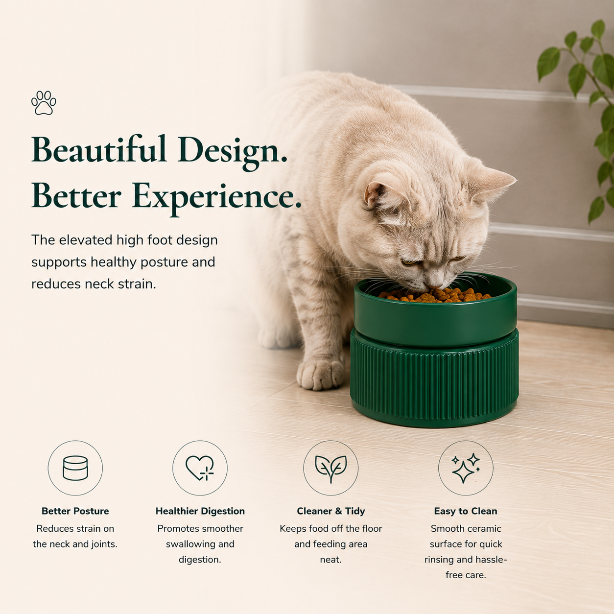 Pet Supplies Ceramic Cat Bowl