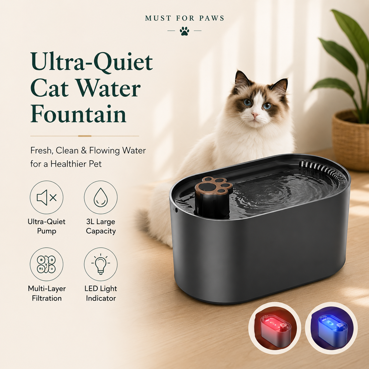 3L Automatic Pet Water Fountain