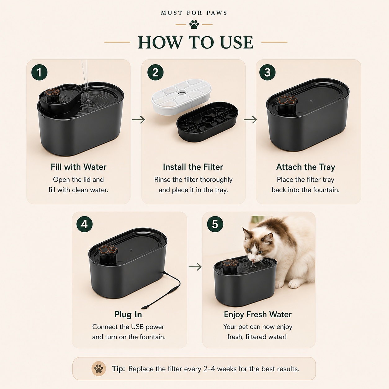 3L Automatic Pet Water Fountain