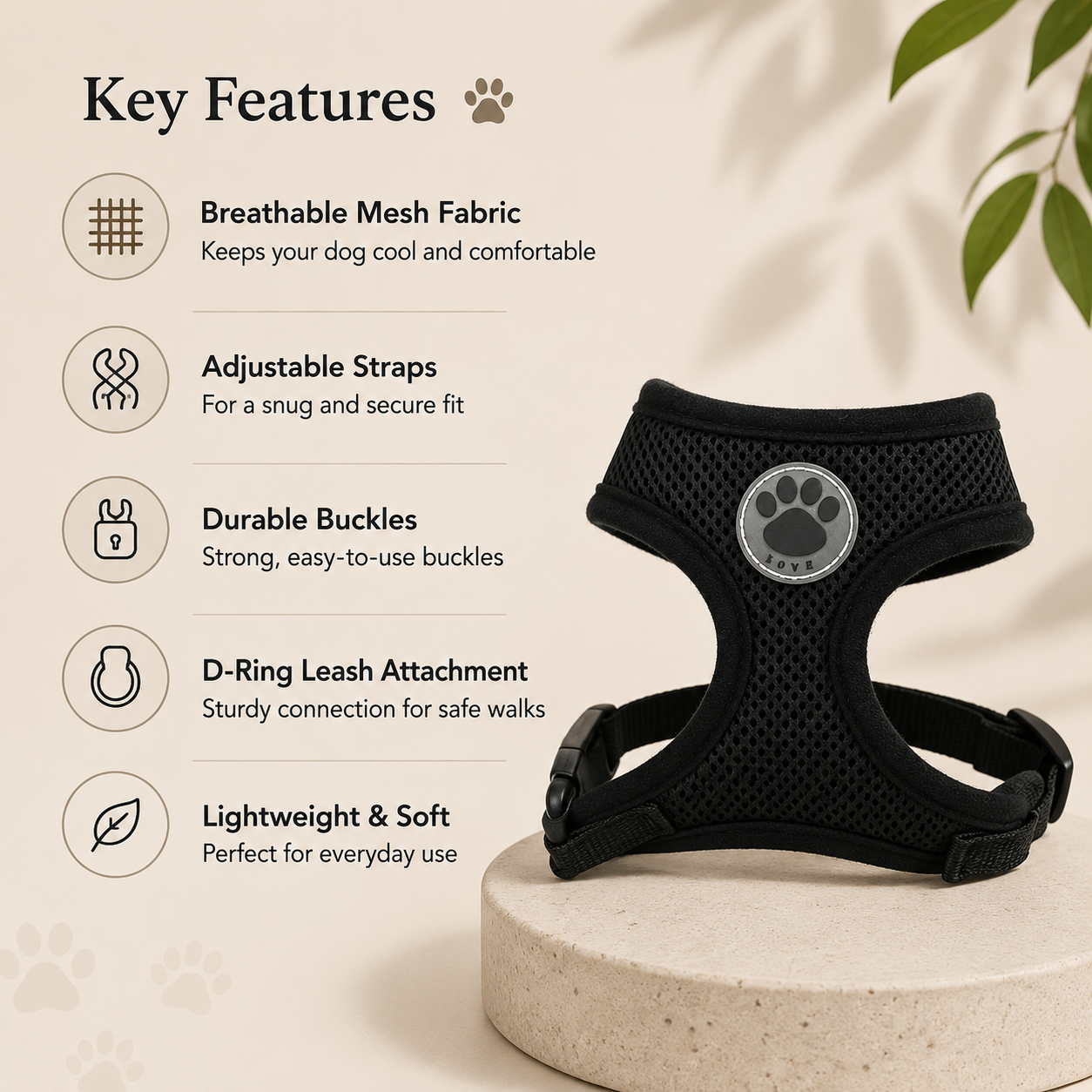 Breathable Mesh Dog Harness