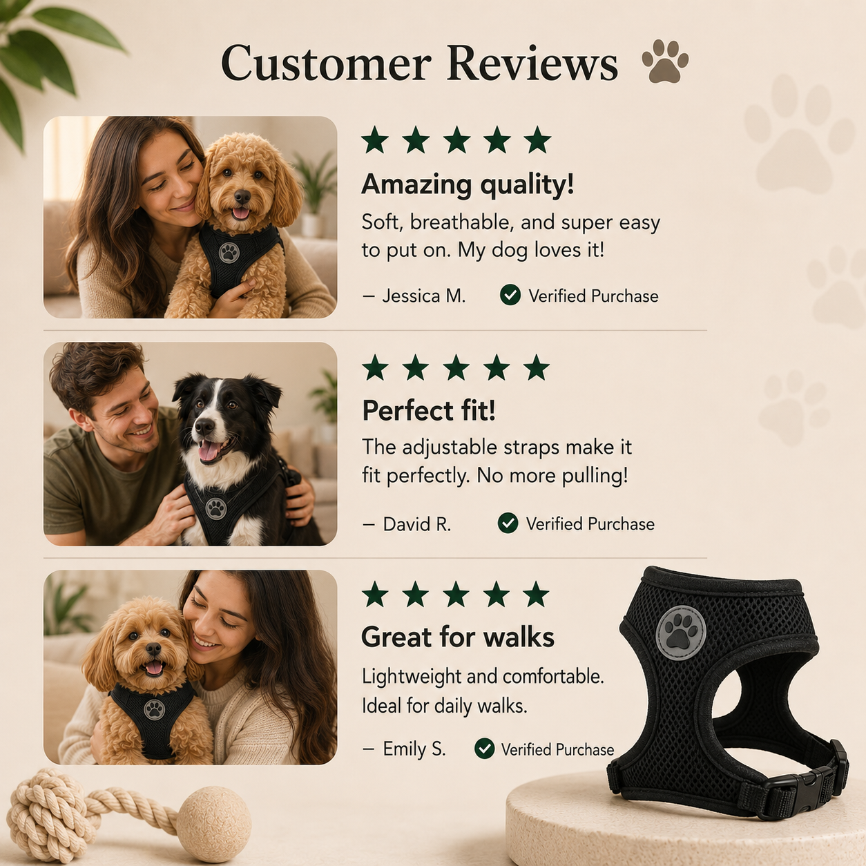 Breathable Mesh Dog Harness