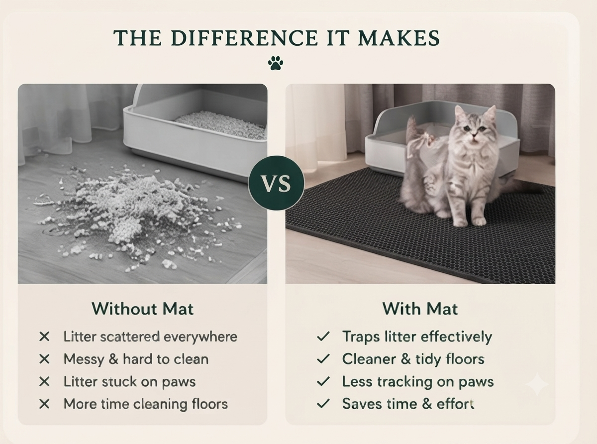 Honeycomb Cat Litter Mat