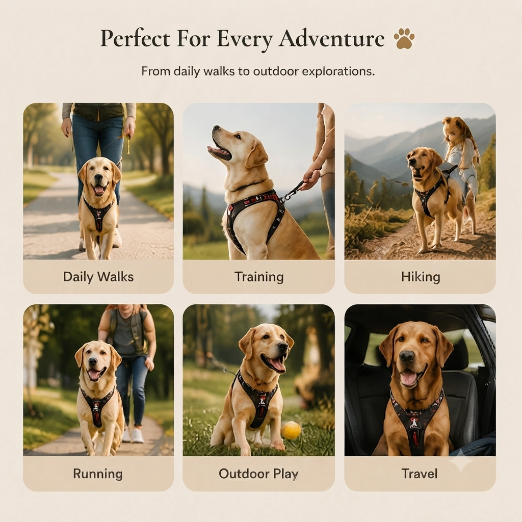 ⭐Dog Collar Harness Large Dog Training