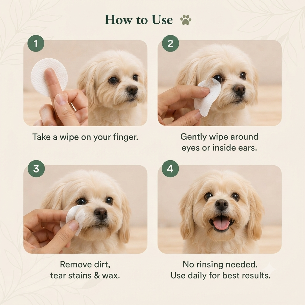 Pet Eye & Ear Cleaning Wipes
