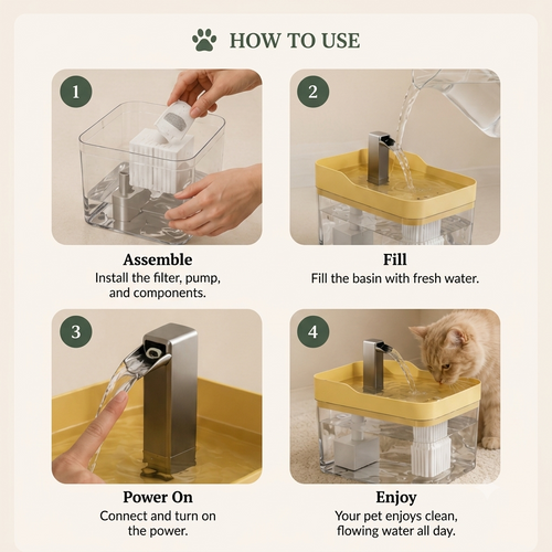 Automatic Cat Water Fountain