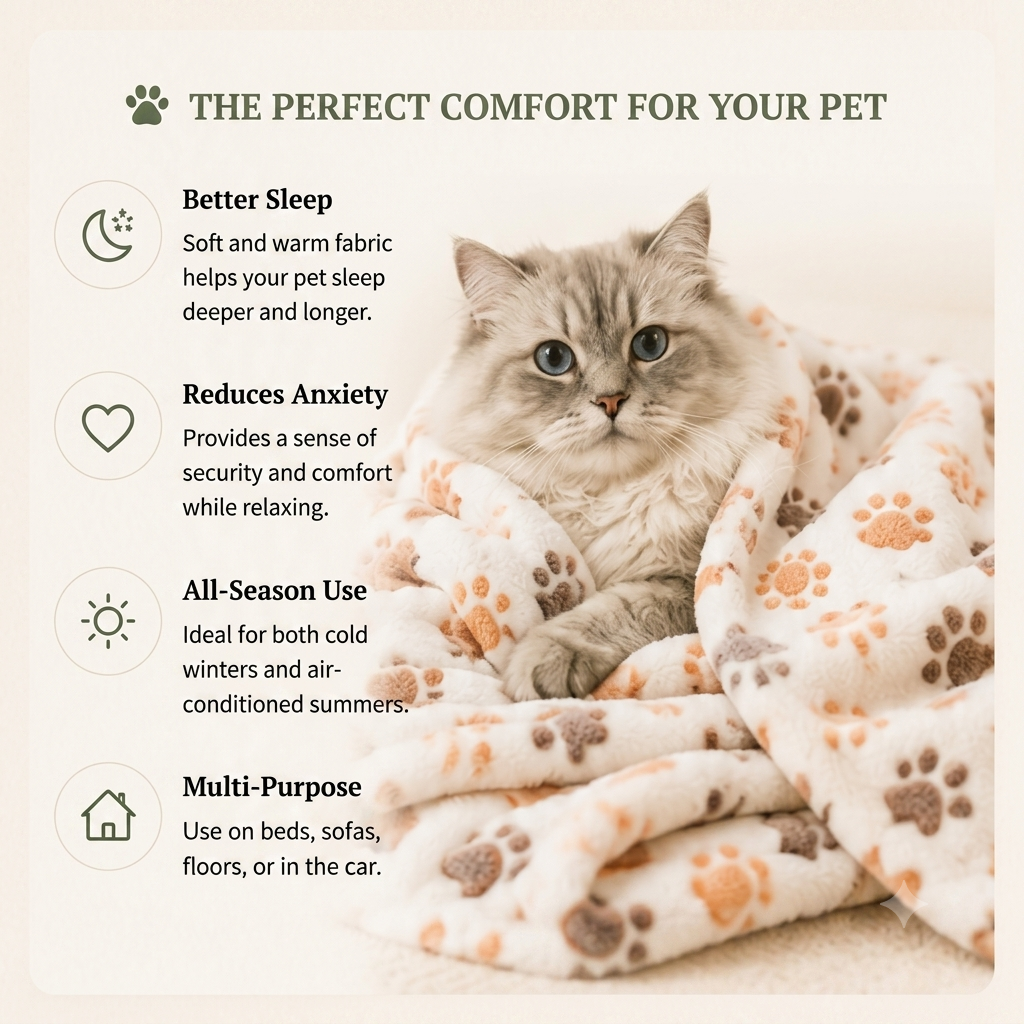 Coral Fleece Pet Blanket