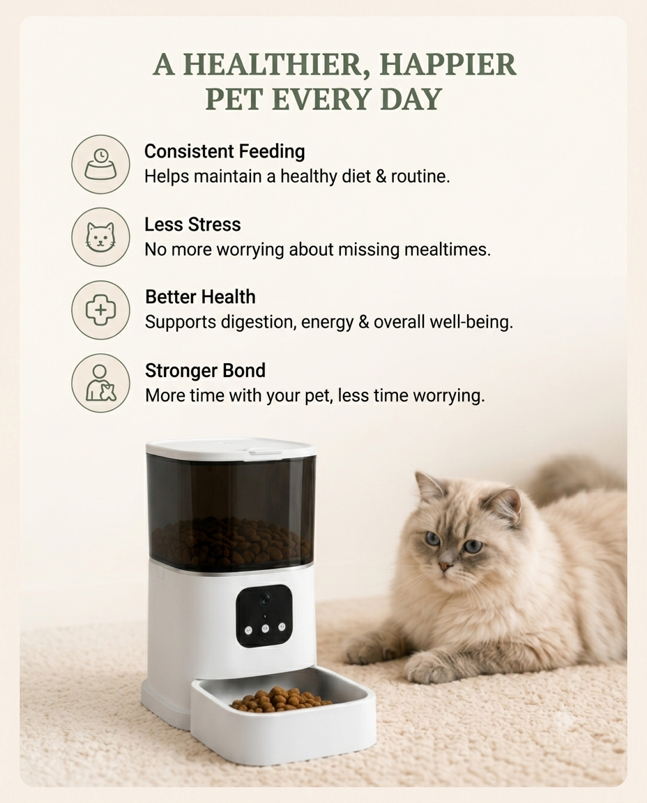 Smart WiFi Automatic Pet Feeder