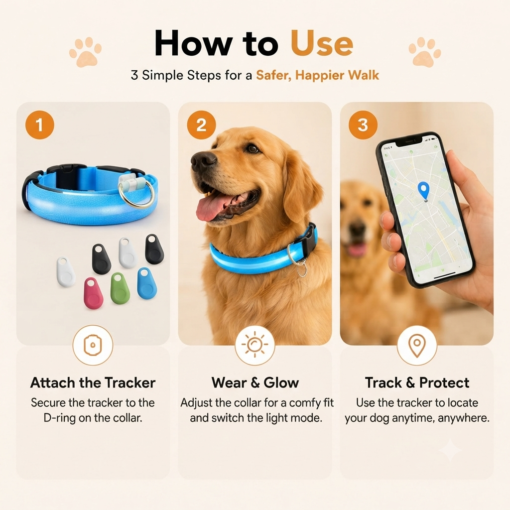 LED Dog Safety Collar