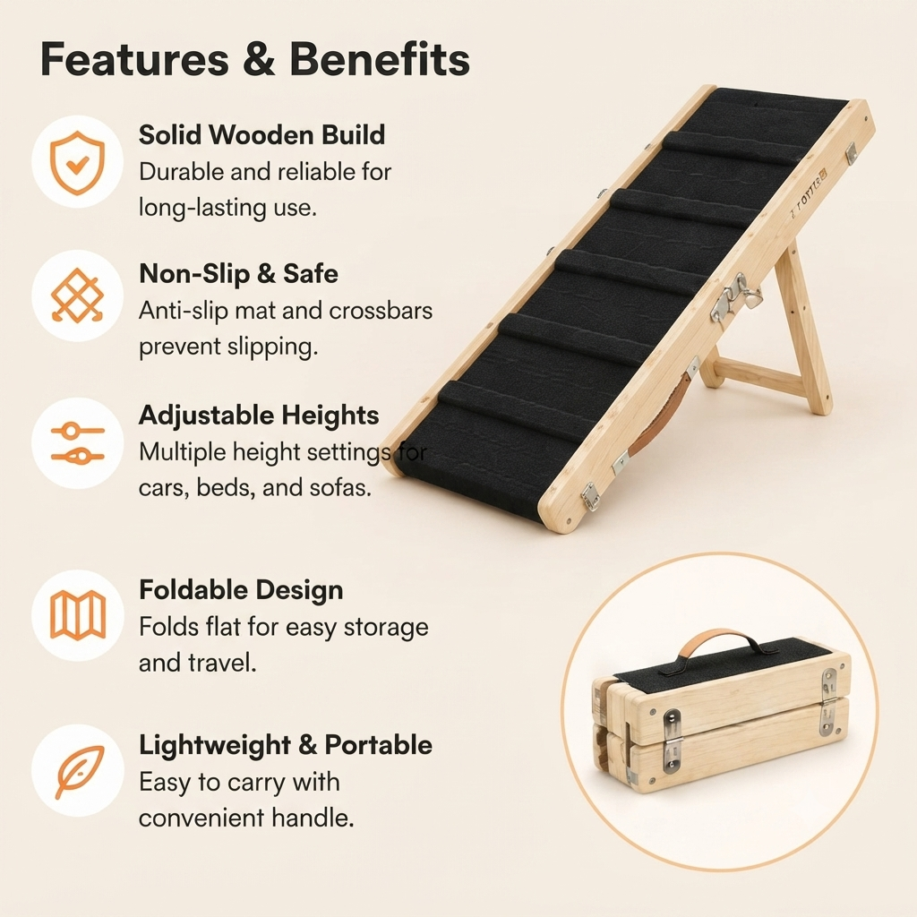 Adjustable Foldable Pet Ramp