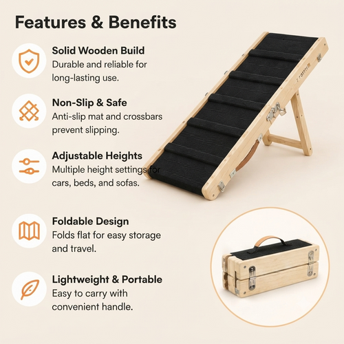 Adjustable Foldable Pet Ramp