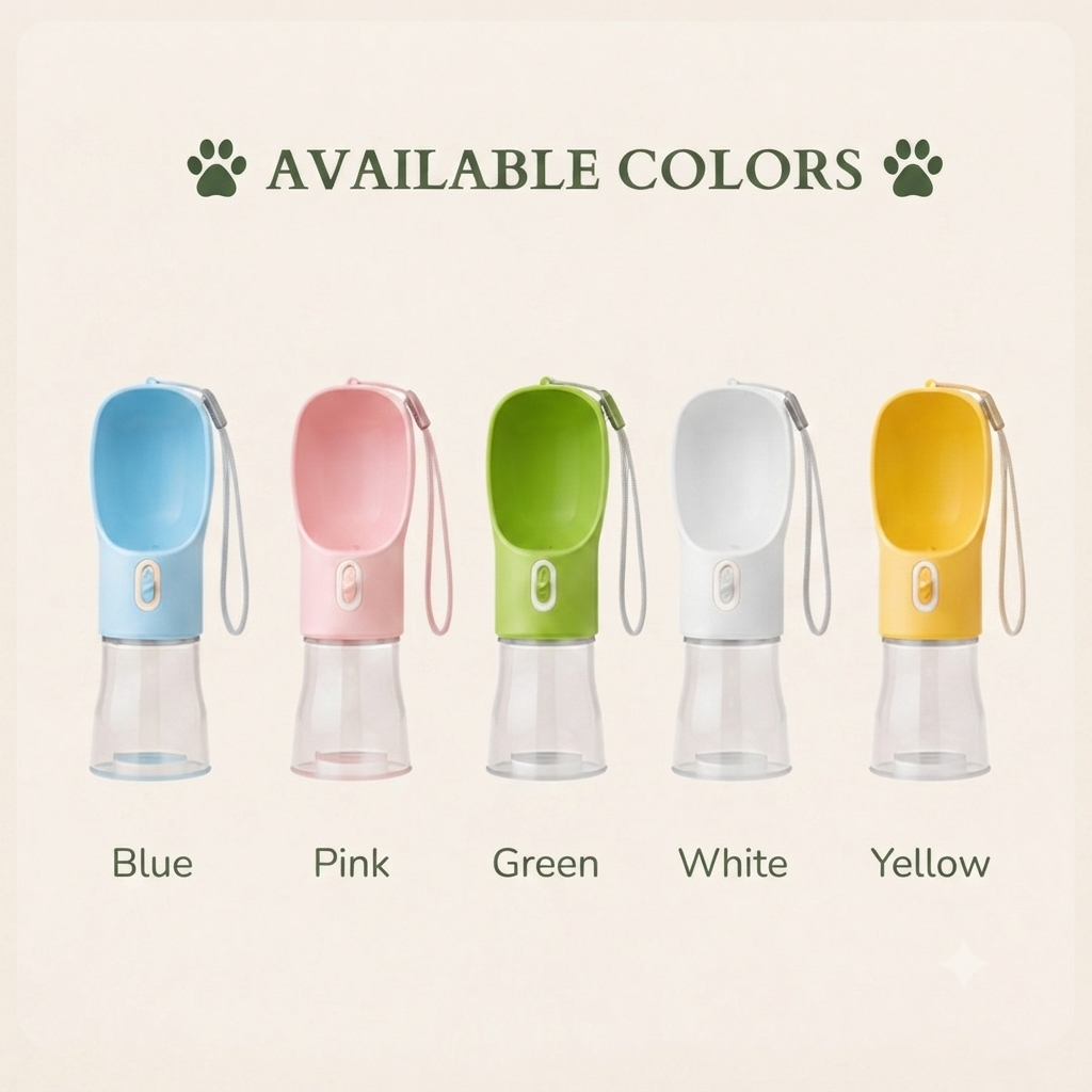 2-in-1 Portable Pet Water Bottle