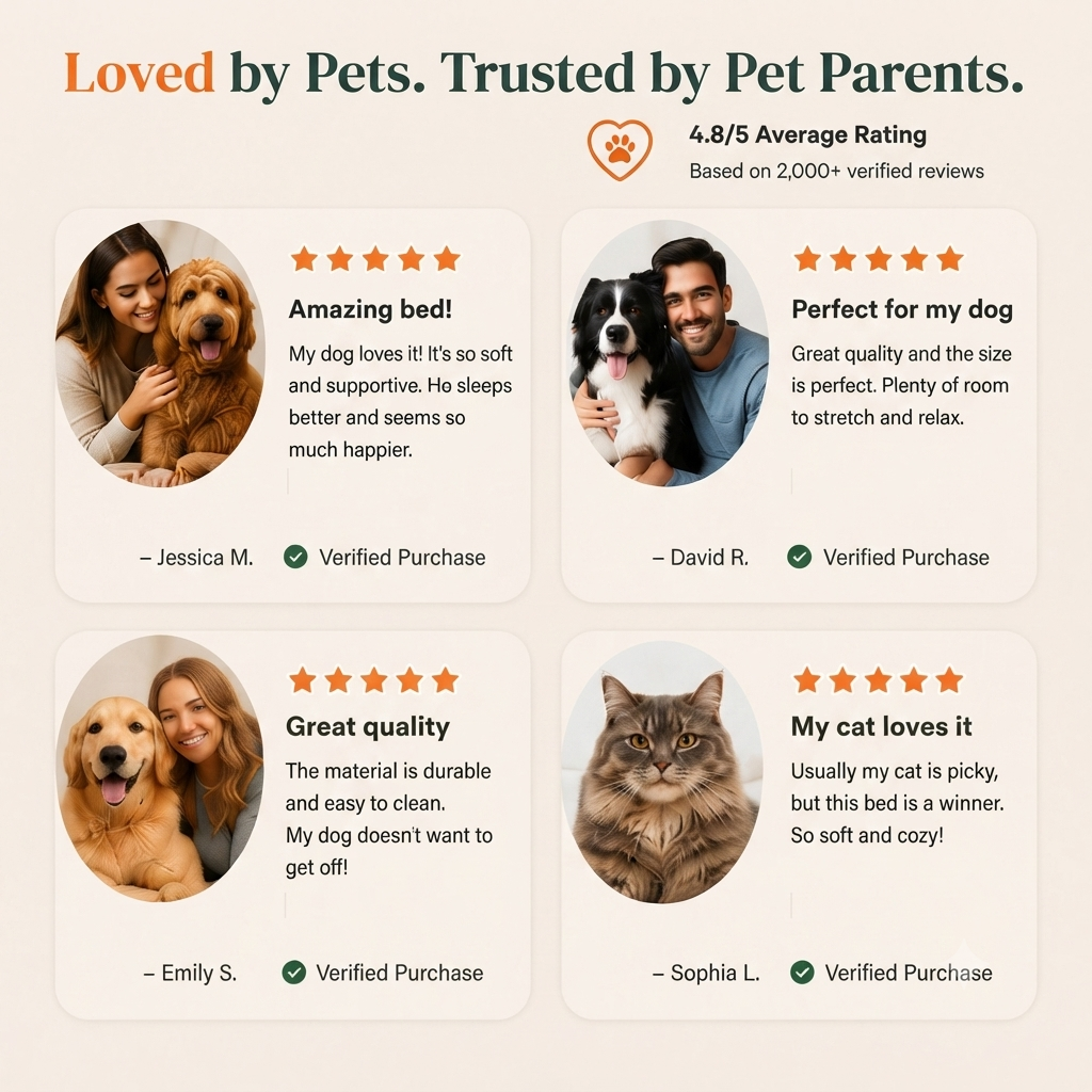 Orthopedic Memory Foam Pet Bed