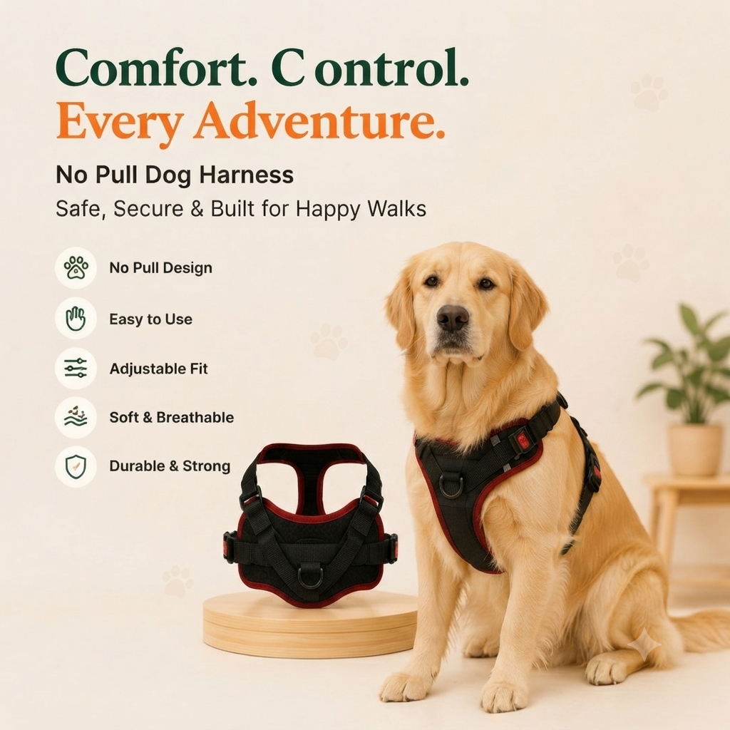 No-Pull Reflective Dog Harness