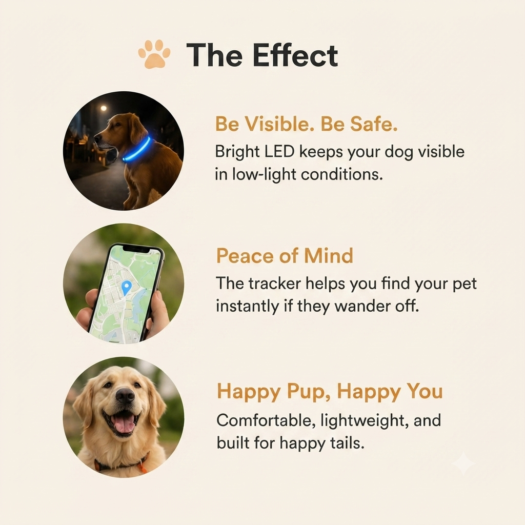 LED Dog Safety Collar