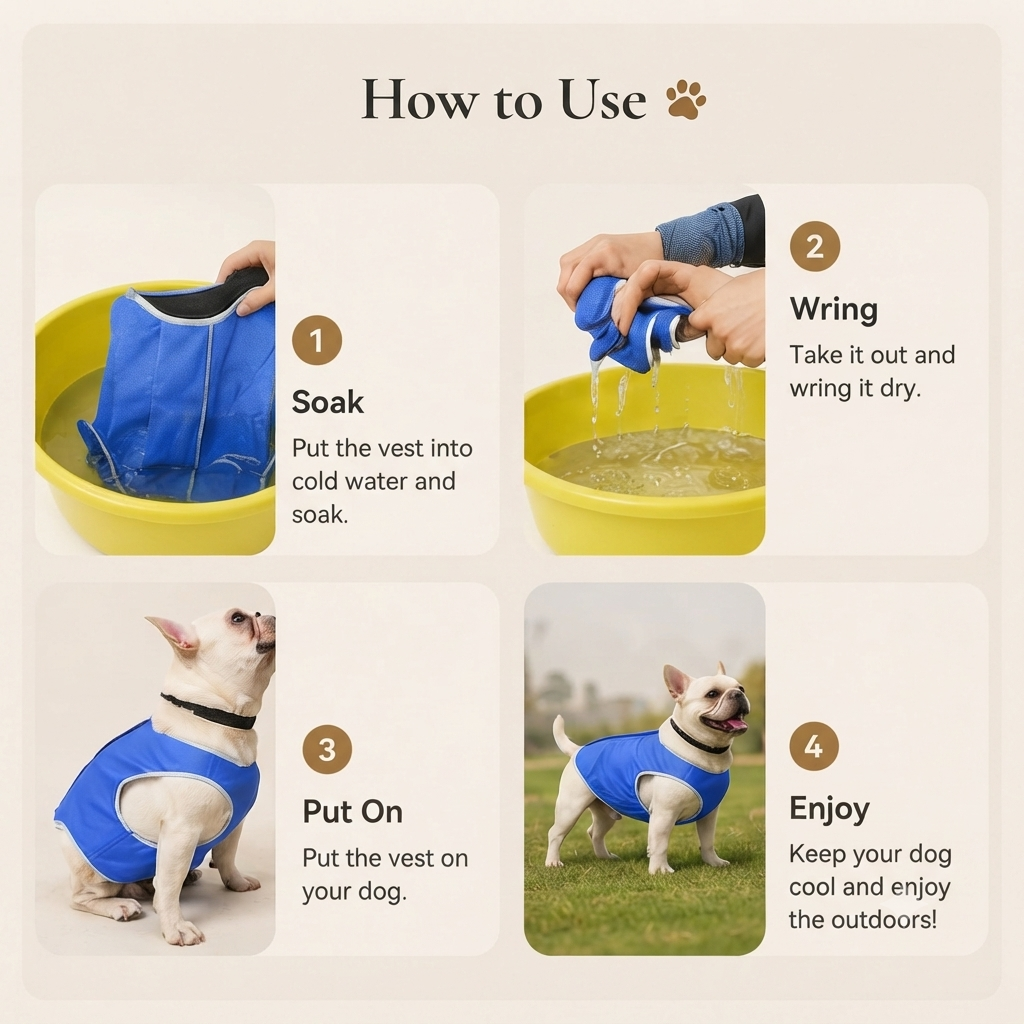 Dog cooling vest