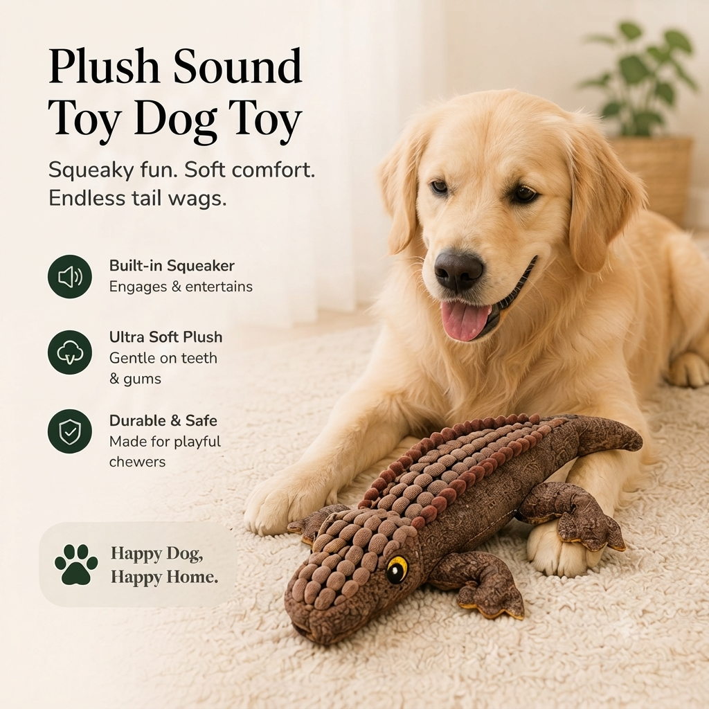 Plush Squeaky Dog Toy