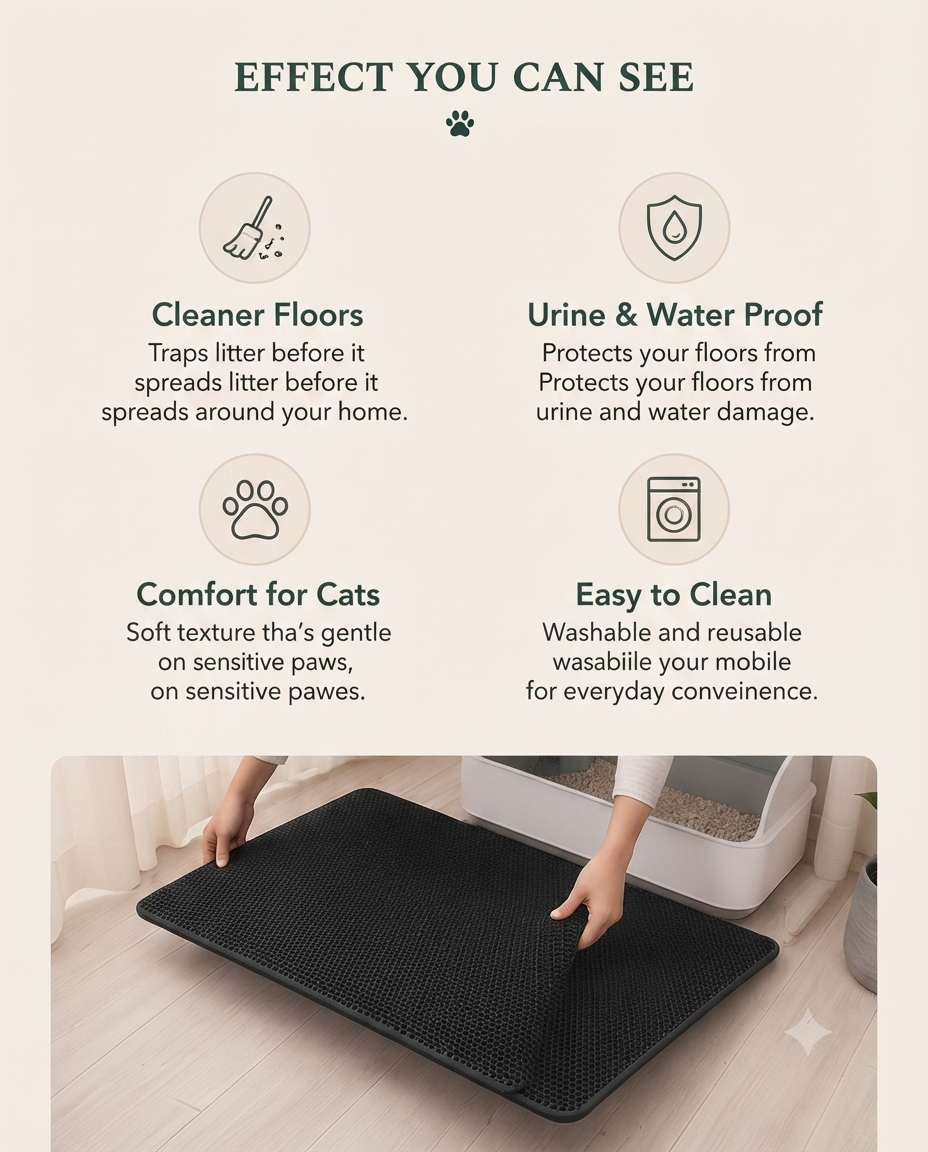 Honeycomb Cat Litter Mat