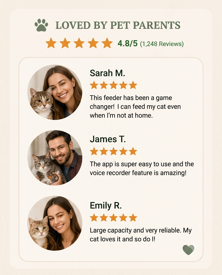 Smart WiFi Automatic Pet Feeder