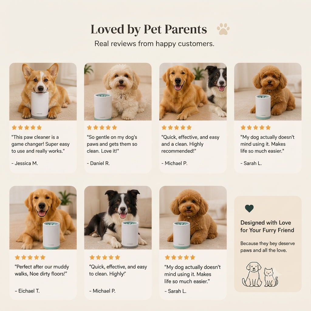 Portable Pet Paw Cleaner Cup