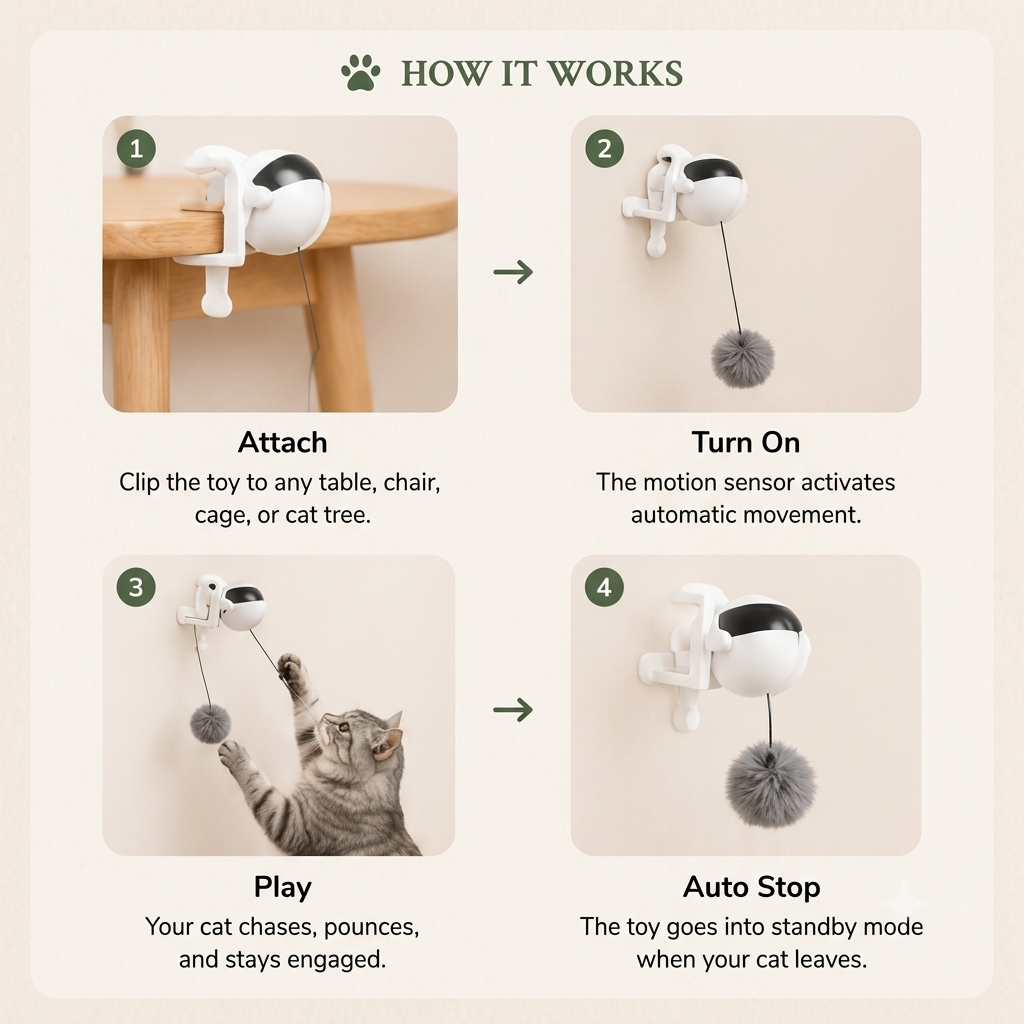 Interactive Electronic Cat Toy
