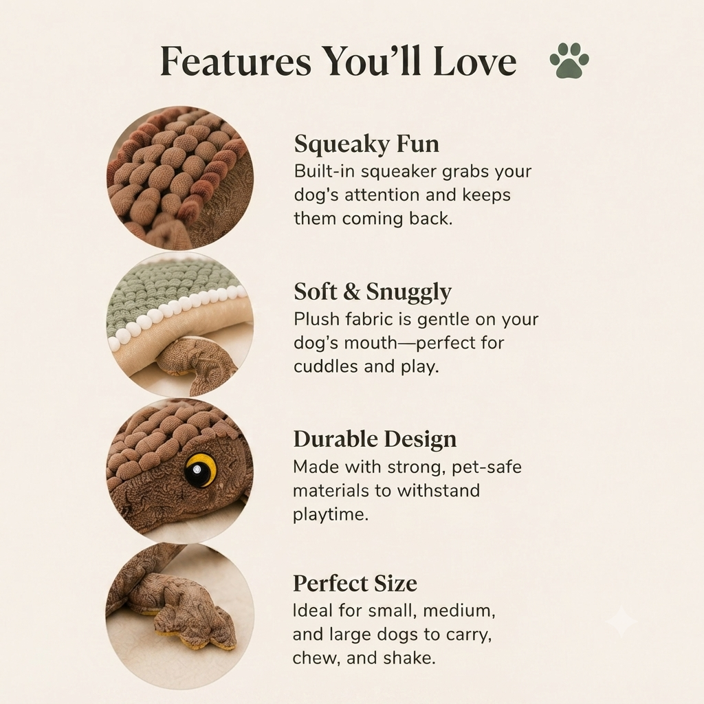 Plush Squeaky Dog Toy