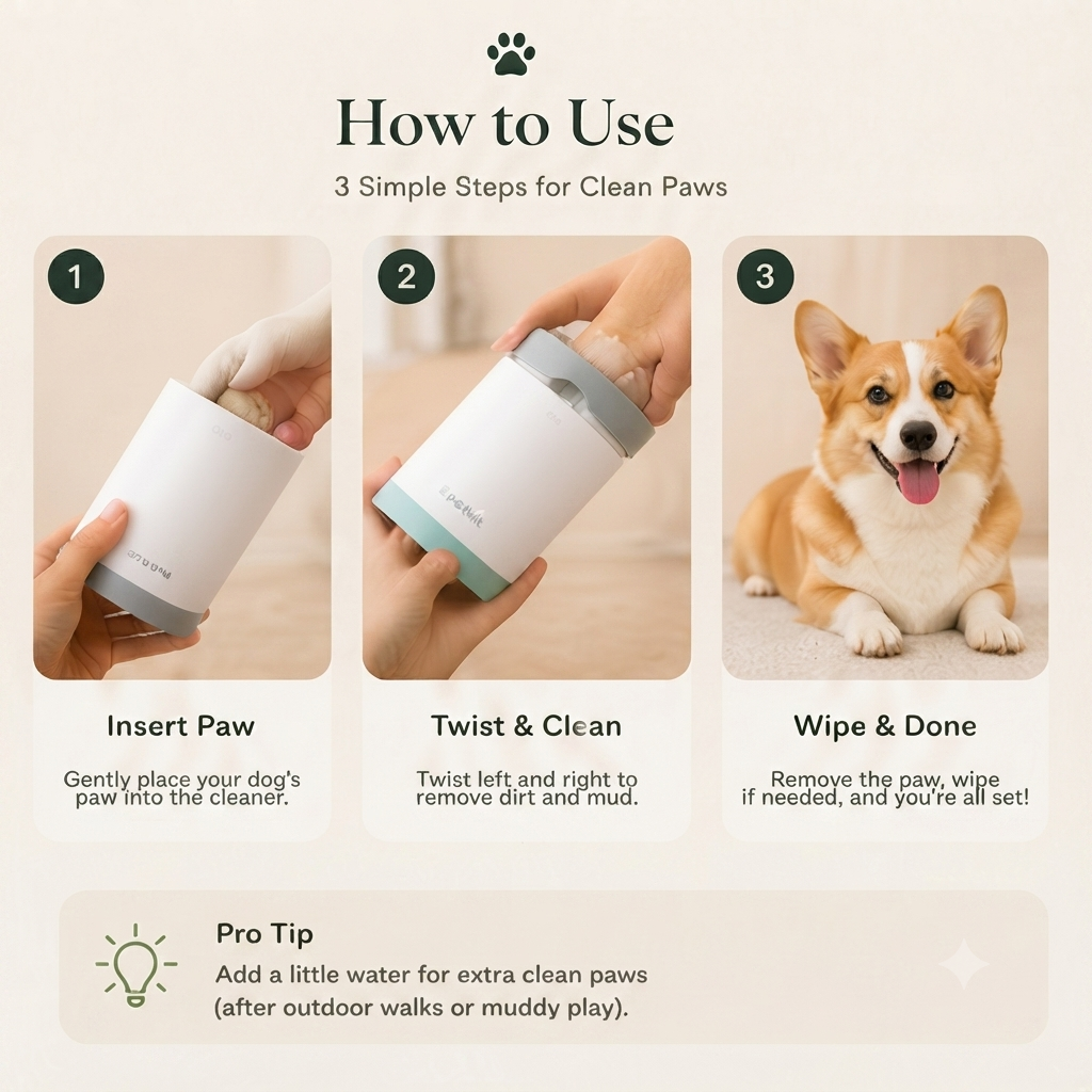 Portable Pet Paw Cleaner Cup