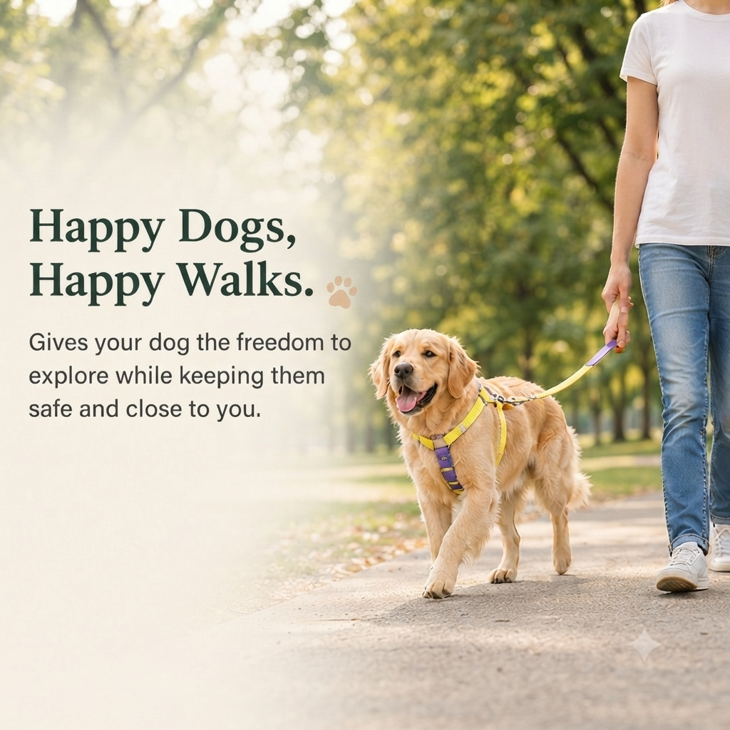 Rainbow Dog Harness & Leash Set