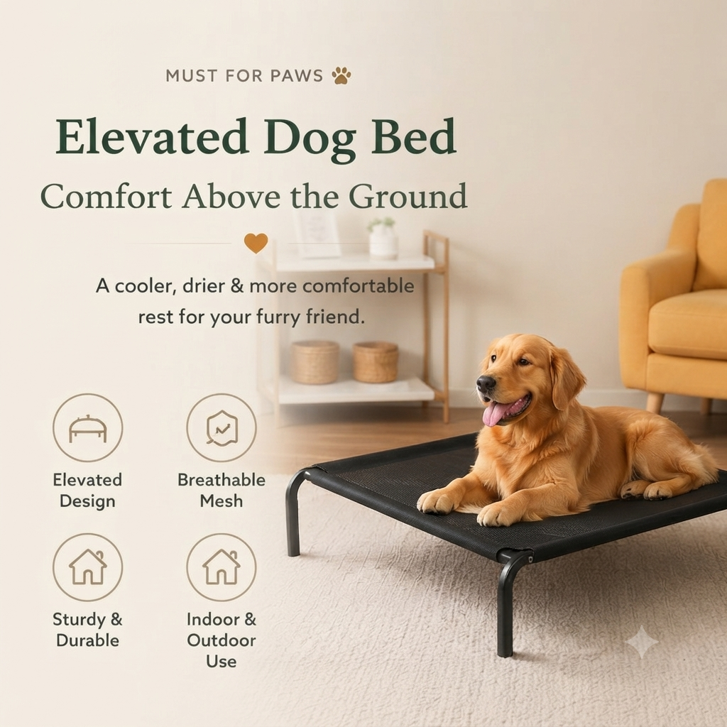 Elevated Mesh Pet Bed