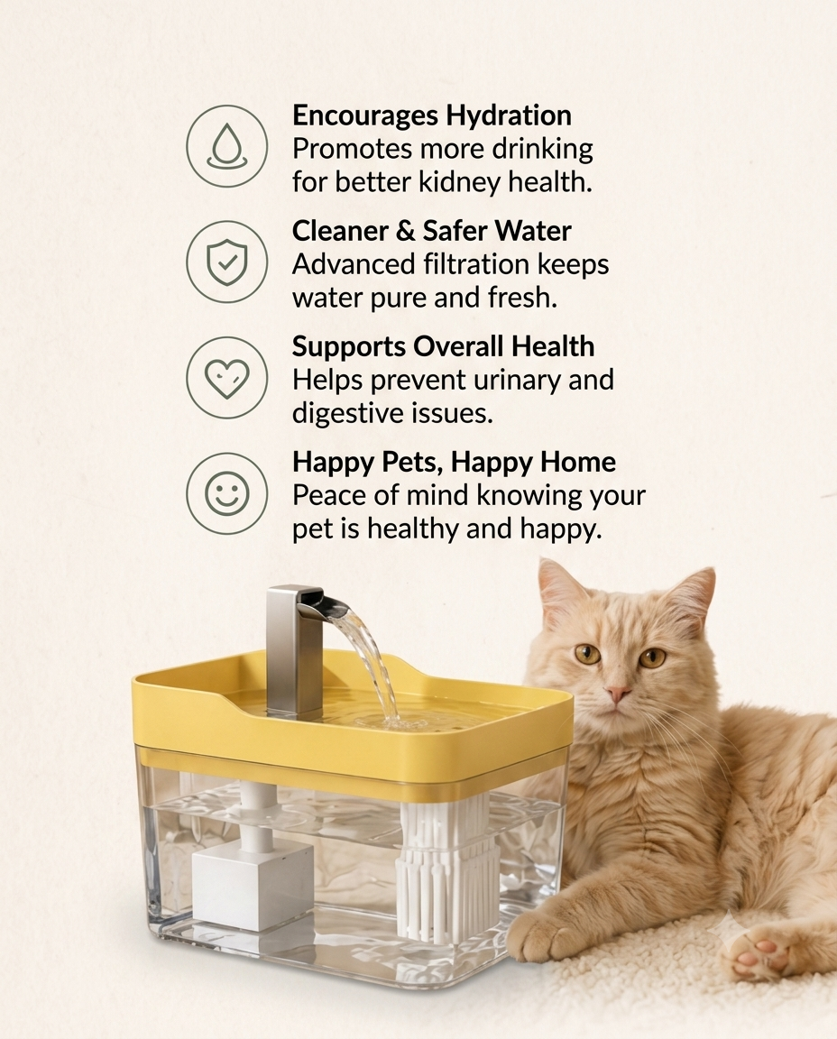 Automatic Cat Water Fountain