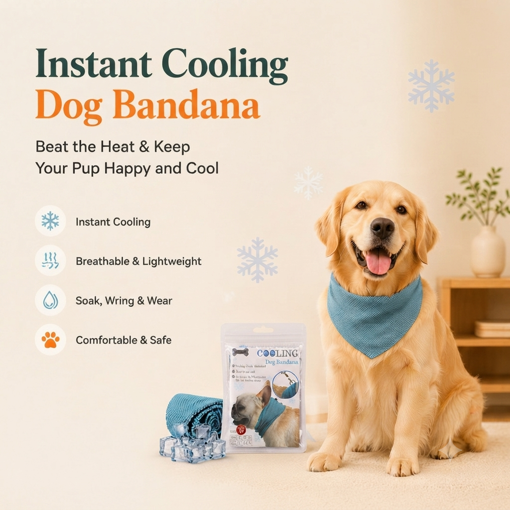 Instant Cooling Pet Bandana