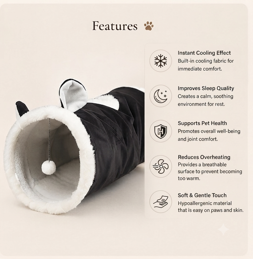 Crinkle Plush Cat Tunnel