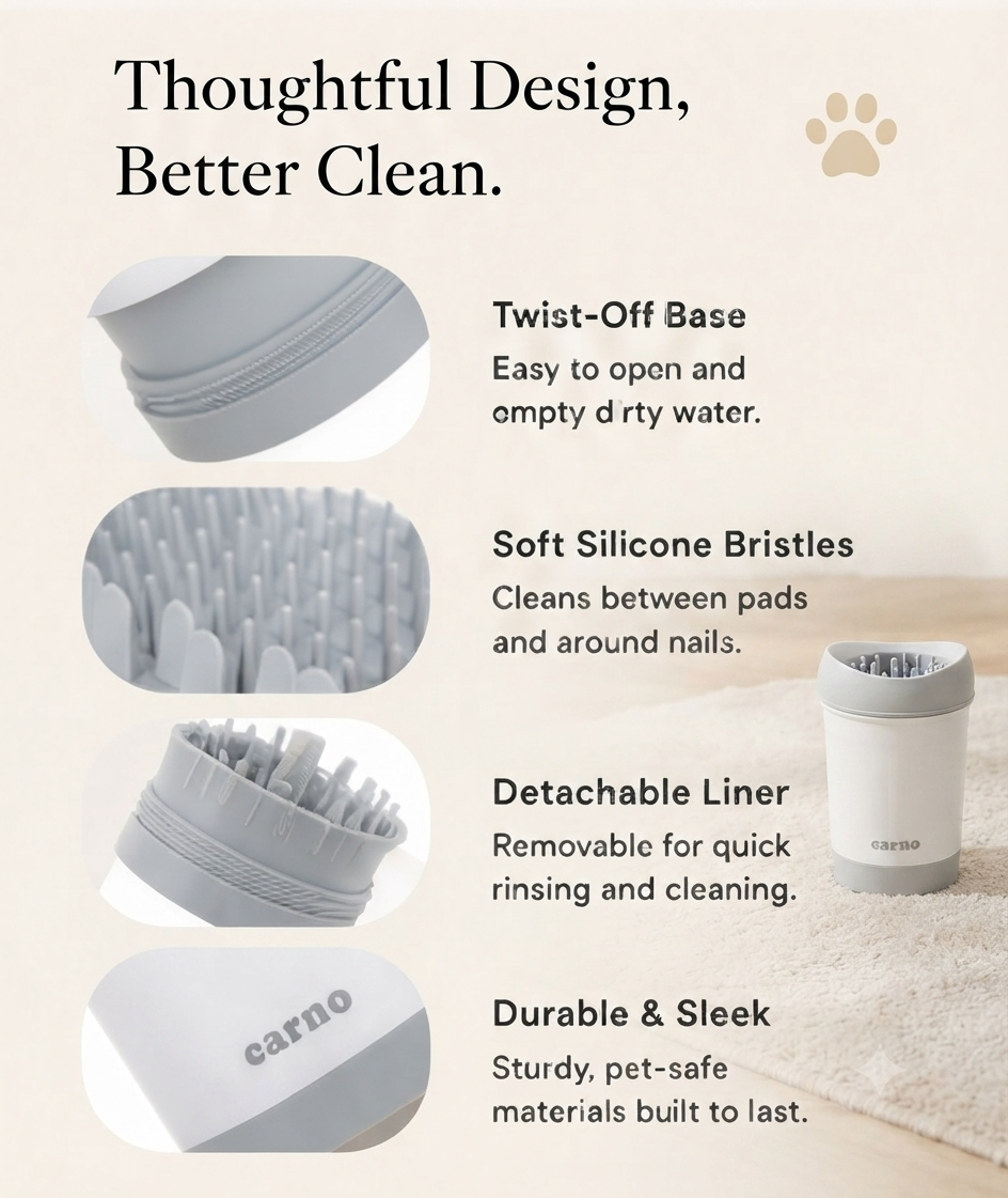 Portable Pet Paw Cleaner Cup