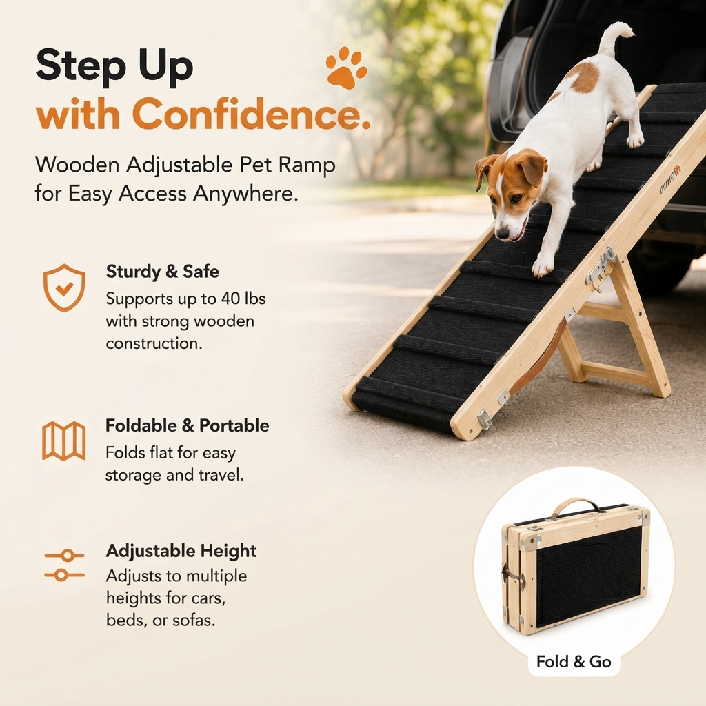 Adjustable Foldable Pet Ramp