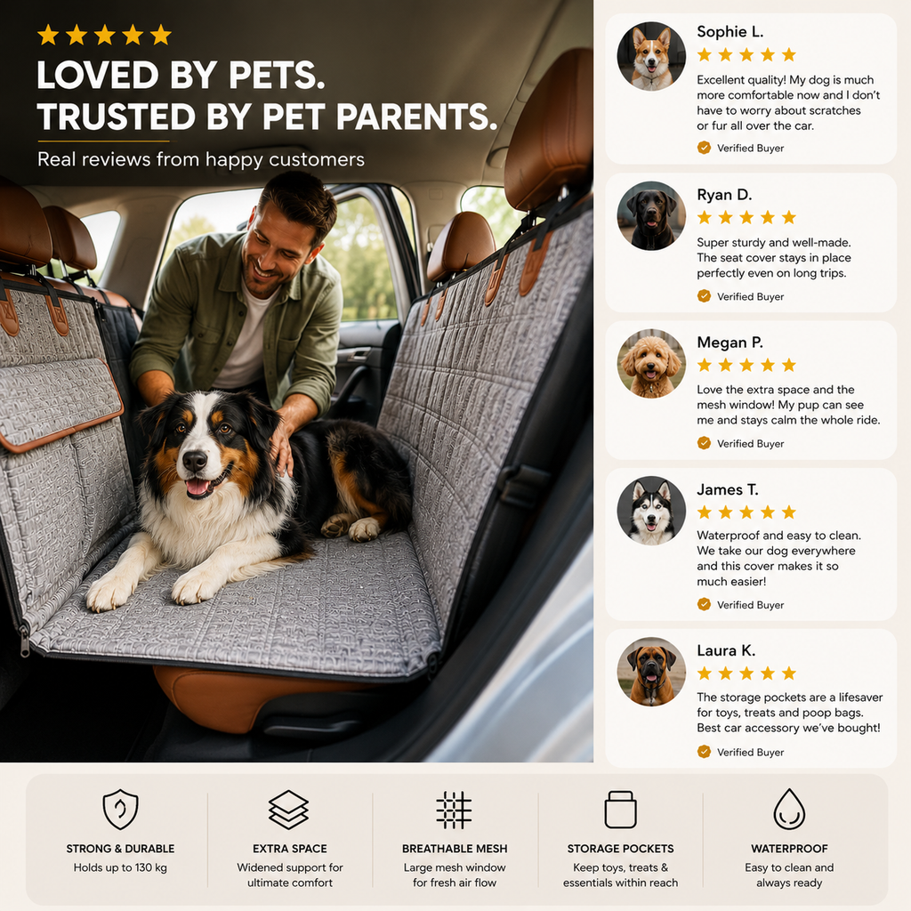 Back Seat Dog Car Bed
